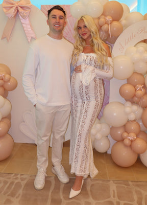 Arielle Lace Maxi Dress – White