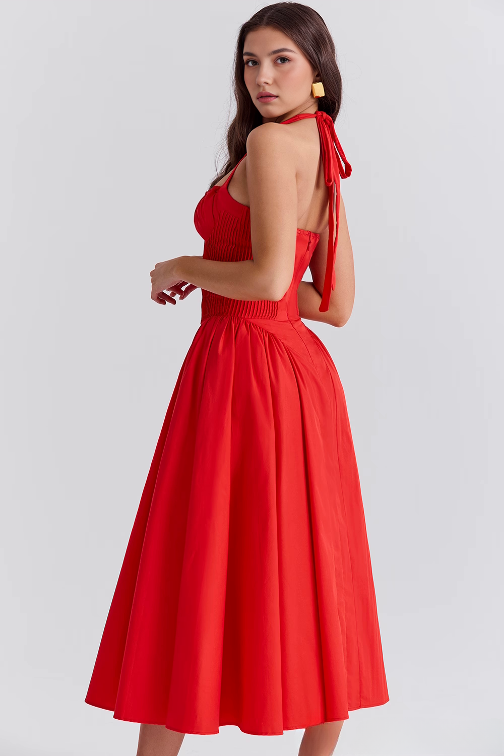 Midikleid Lena – figurformend aus Polyester