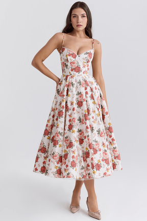 Midikleid Elisa – doppellagiges Design aus Polyester