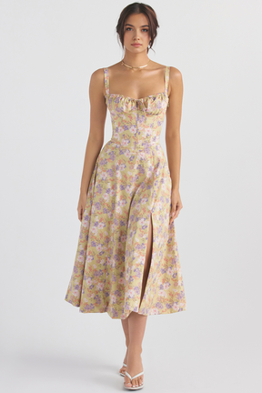 Midikleid Anna – mit Bustier-Oberteil aus Polyester