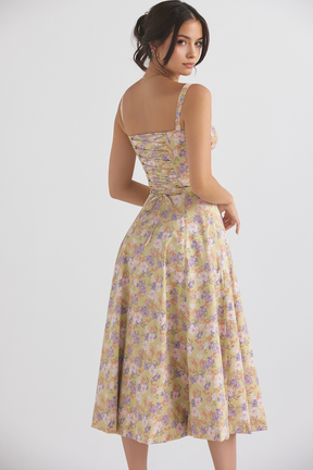 Midikleid Anna – mit Bustier-Oberteil aus Polyester