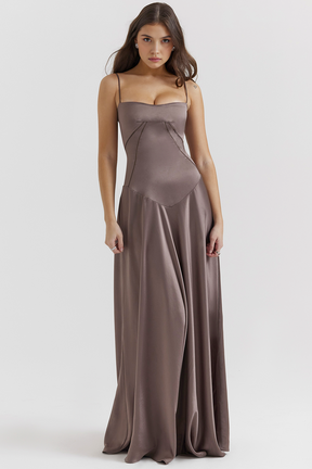 Maxikleid Marielle – eleganter Bustierstil aus Polyester, edle Optik