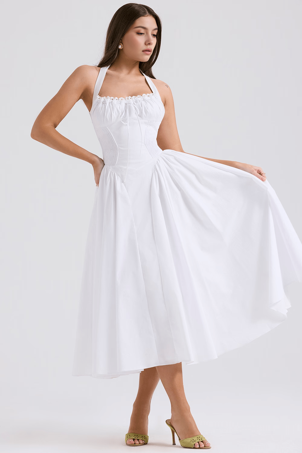 Midikleid Lena – figurformend aus Polyester
