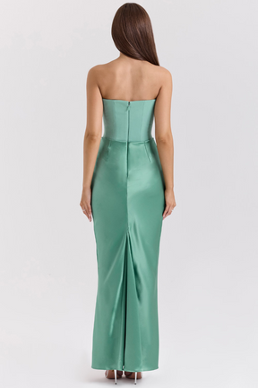Maxikleid Tabea – figurformend aus Polyester, schmeichelhafter Stil