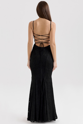 Maxikleid Rebecca – stilvoller Bustier-Look aus Polyester, modern-lang