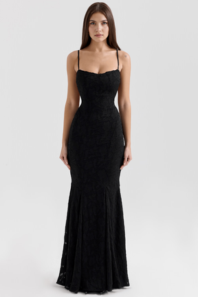 Maxikleid Rebecca – stilvoller Bustier-Look aus Polyester, modern-lang