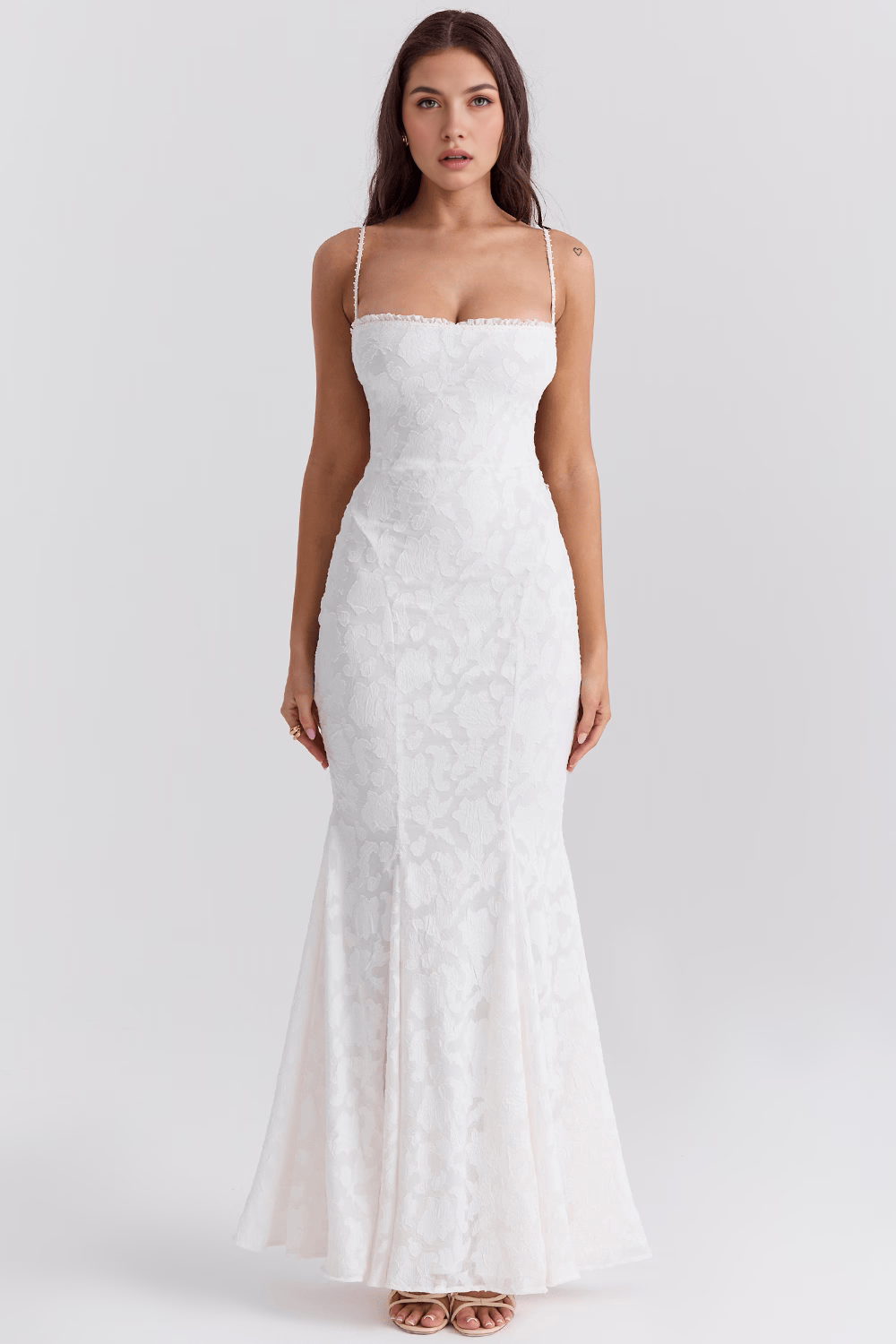 Maxikleid Rebecca – stilvoller Bustier-Look aus Polyester, modern-lang