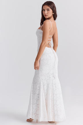 Maxikleid Rebecca – stilvoller Bustier-Look aus Polyester, modern-lang