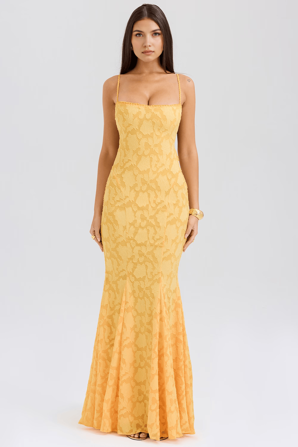 Maxikleid Rebecca – stilvoller Bustier-Look aus Polyester, modern-lang