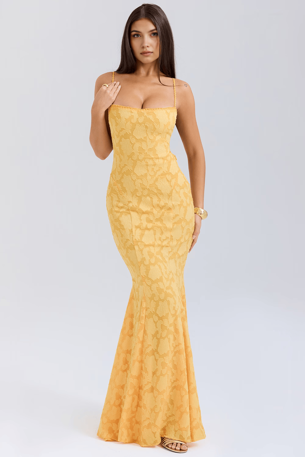 Maxikleid Rebecca – stilvoller Bustier-Look aus Polyester, modern-lang
