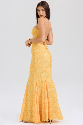 Maxikleid Rebecca – stilvoller Bustier-Look aus Polyester, modern-lang