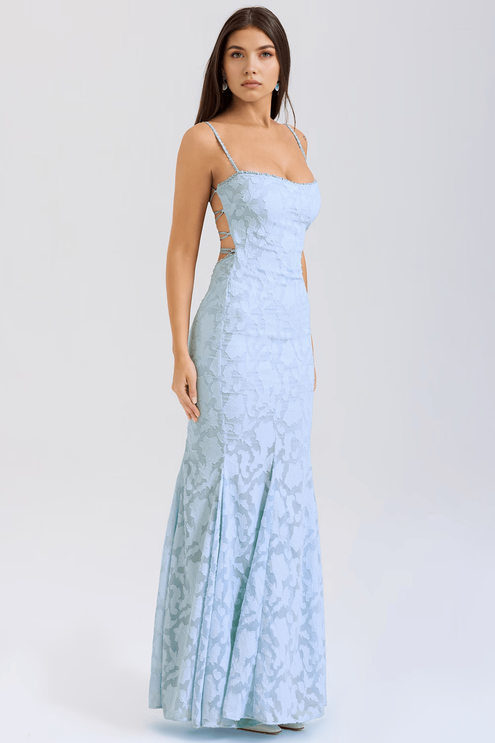 Maxikleid Rebecca – stilvoller Bustier-Look aus Polyester, modern-lang