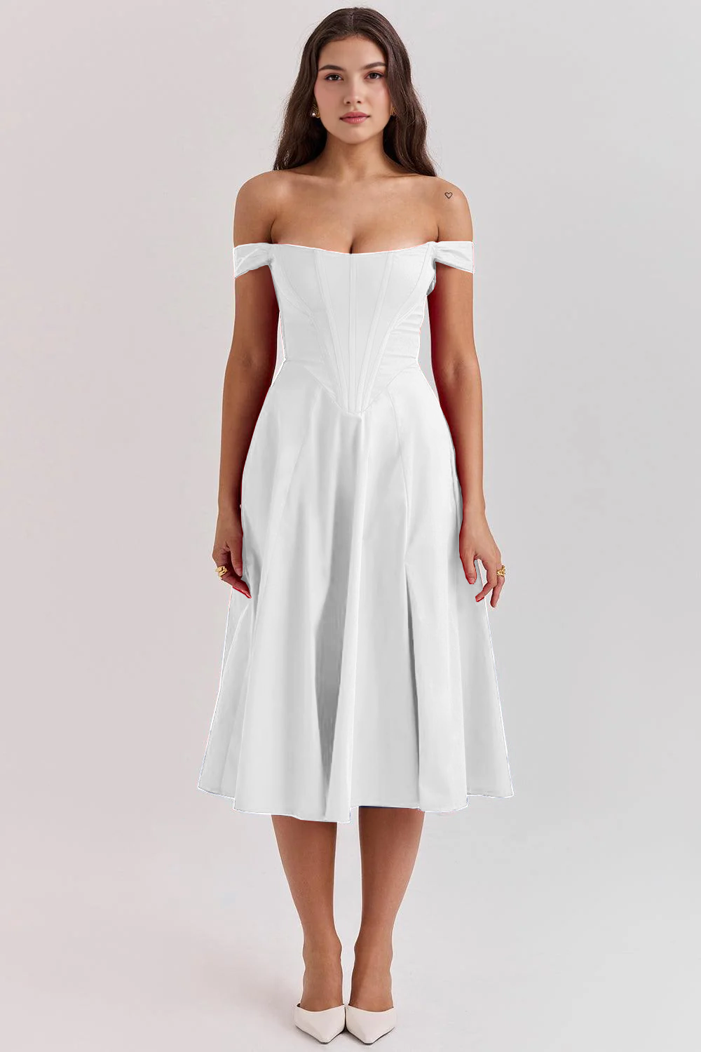 Midikleid Sophie – mit floraler Spitze aus Polyester