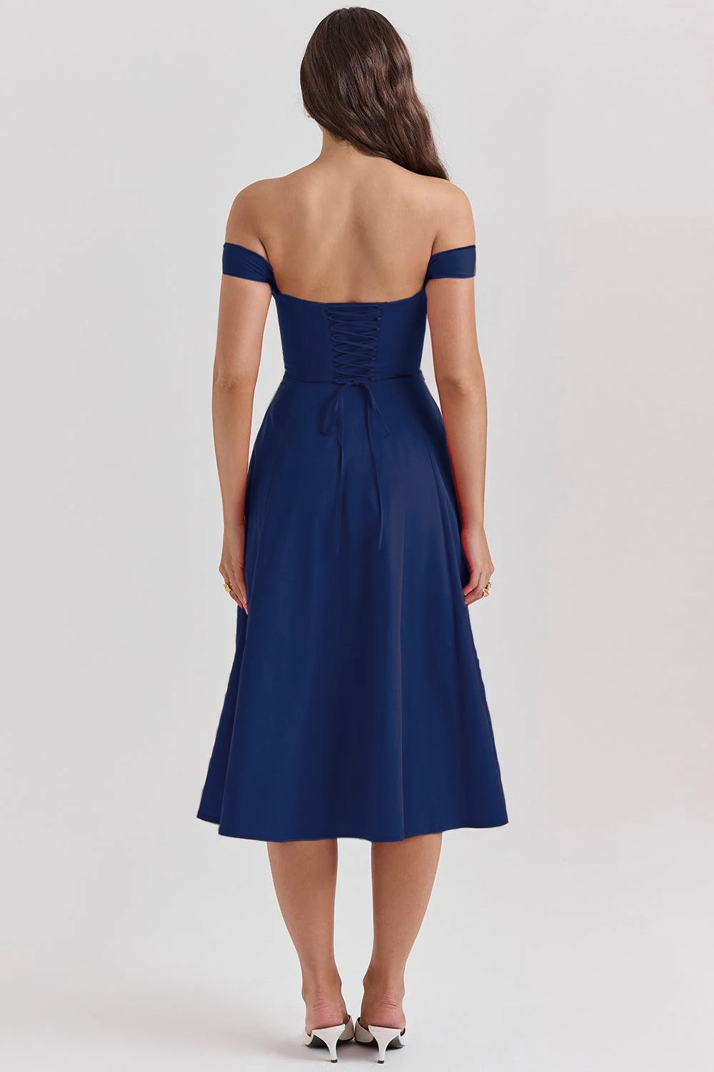 Midikleider Anna & Sophie – Klassischer Look aus Polyester | Kaufe 1, erhalte 2