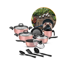 Jogo de Panelas Antiaderente 9 Peças - Teflon