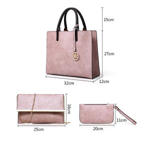 Bolsa De Couro Elegant - Compre 1 Leve 3