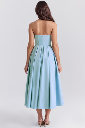 Midikleid Lea – mit floraler Stickerei aus Polyester
