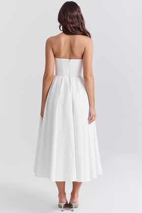 Midikleid Lea – mit floraler Stickerei aus Polyester