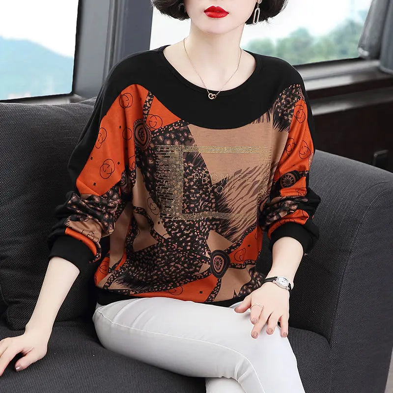 Blusa Luany com Estampa Abstrata / Sofisticação e Conforto Ideal!