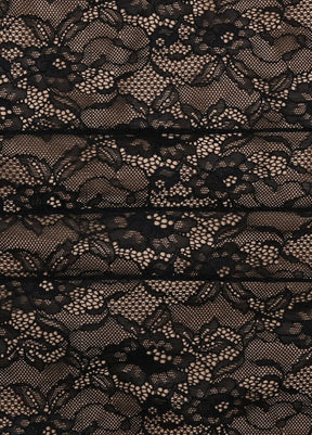 Selene Noir Lace Maxi Dress