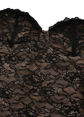 Selene Noir Lace Maxi Dress