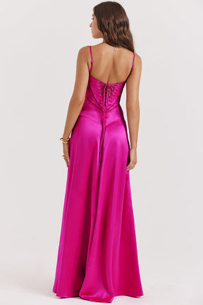Maxikleid Marielle – eleganter Bustierstil aus Polyester, edle Optik