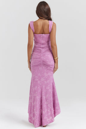 Maxikleid Hannah – Bustierstil aus Polyester, stilvoll & tailliert