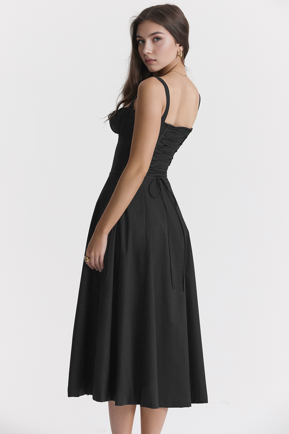 Midikleid Anna – Femininer Schnitt aus Polyester | Kaufe 1, erhalte 2