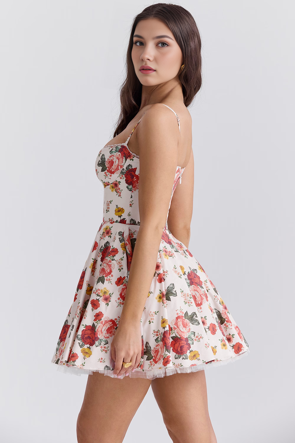 Minikleid Luiza – Doppellagiges Design aus Polyester