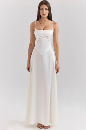 Maxikleid Marielle – eleganter Bustierstil aus Polyester, edle Optik