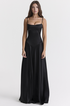 Maxikleid Marielle – eleganter Bustierstil aus Polyester, edle Optik