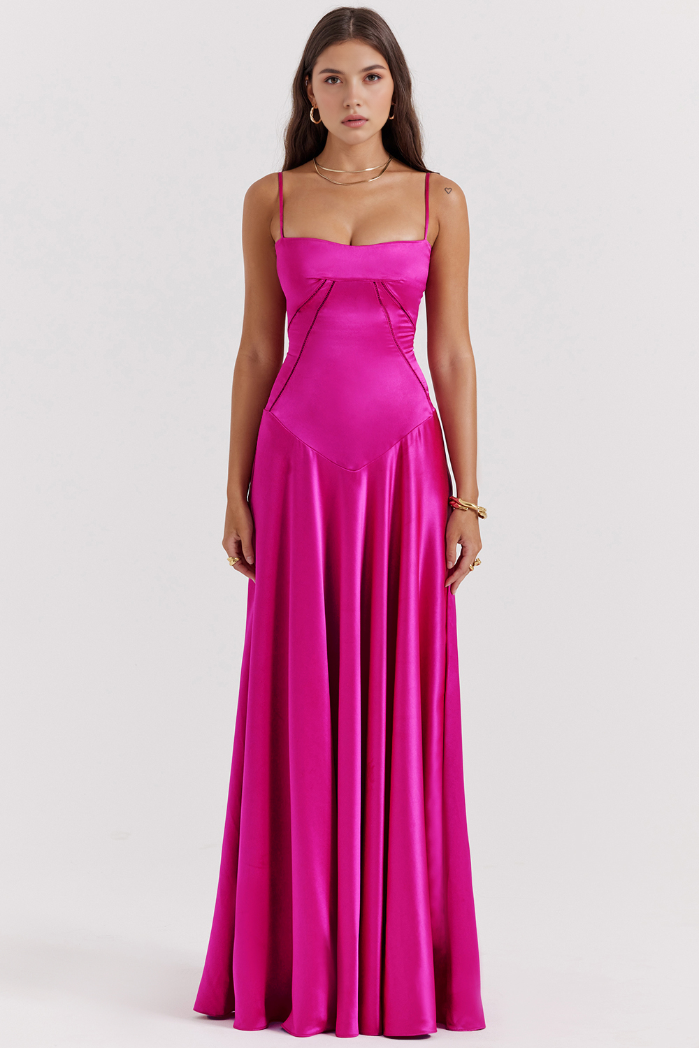 Maxikleid Marielle – eleganter Bustierstil aus Polyester, edle Optik