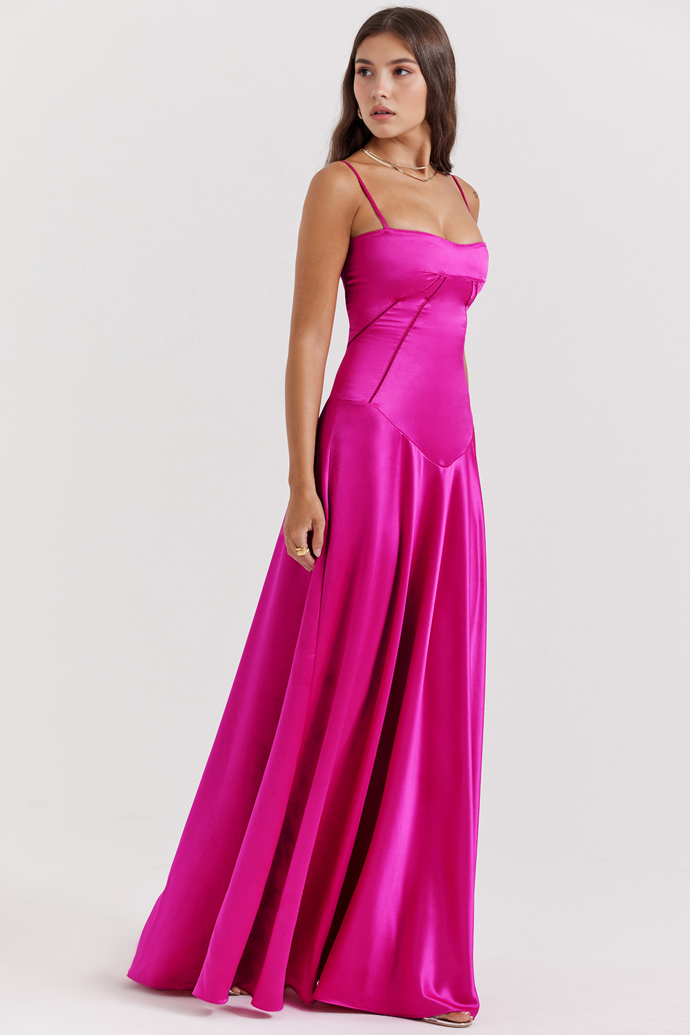 Maxikleid Marielle – eleganter Bustierstil aus Polyester, edle Optik