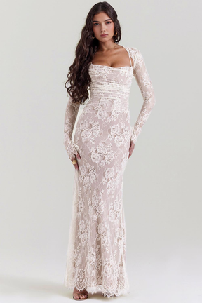 Maxikleid Nora – eleganter Bustierstil aus Polyester, luxuriöses Desig