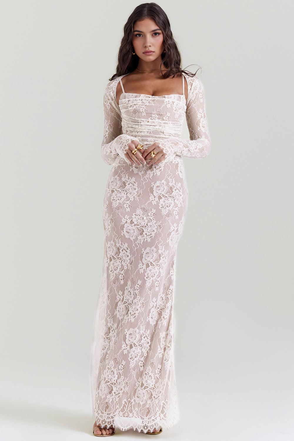 Maxikleid Nora – eleganter Bustierstil aus Polyester, luxuriöses Desig