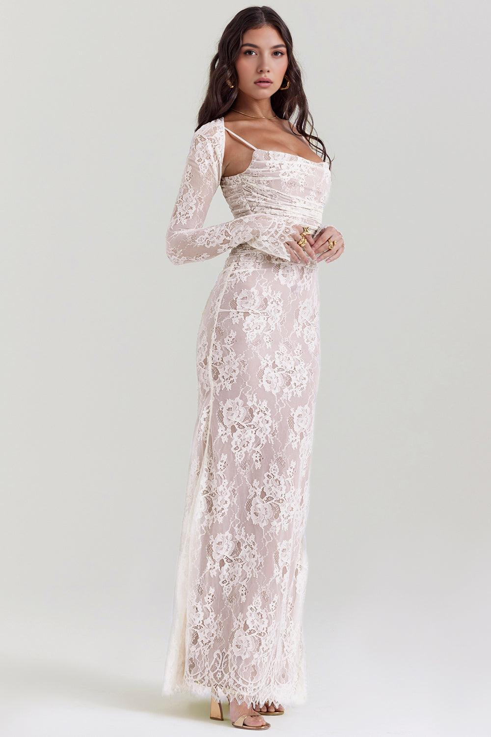Maxikleid Nora – eleganter Bustierstil aus Polyester, luxuriöses Desig