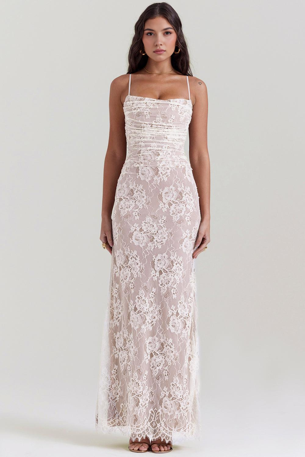 Maxikleid Nora – eleganter Bustierstil aus Polyester, luxuriöses Desig