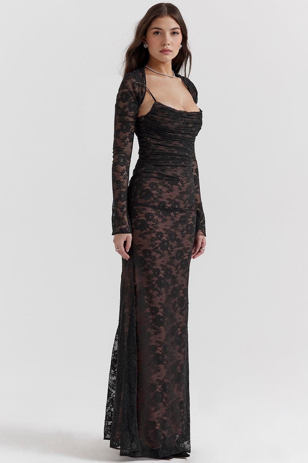 Maxikleid Nora – eleganter Bustierstil aus Polyester, luxuriöses Desig