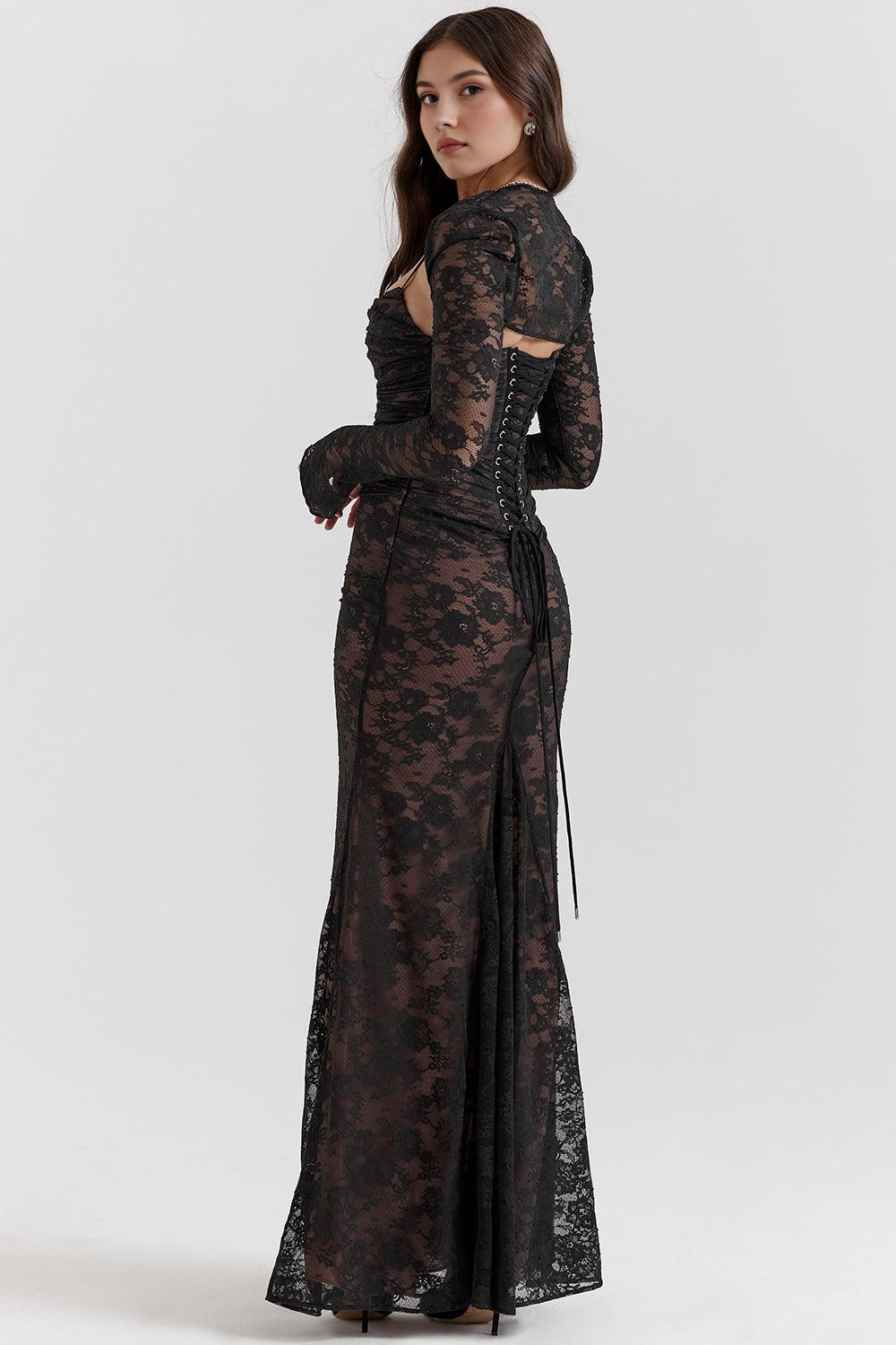 Maxikleid Nora – eleganter Bustierstil aus Polyester, luxuriöses Desig