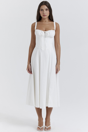Midikleid Anna – Femininer Schnitt aus Polyester | Kaufe 1, erhalte 2