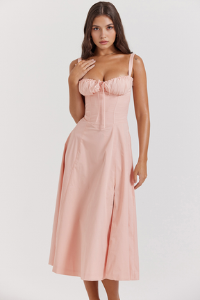 Midikleid Anna – Femininer Schnitt aus Polyester | Kaufe 1, erhalte 2
