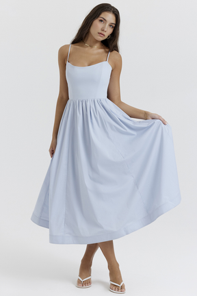 Midikleid Clara – klassisches Design aus Polyester