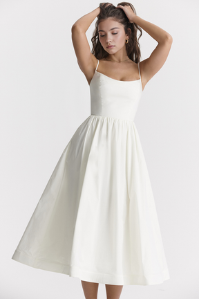 Midikleid Clara – klassisches Design aus Polyester