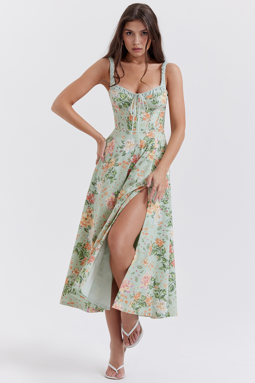 Midikleid Amelie – mit Bustier-Oberteil aus Polyester