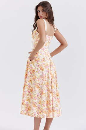 Midikleid Amelie – mit Bustier-Oberteil aus Polyester