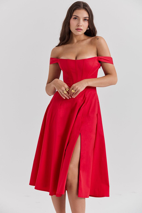 Midikleider Anna & Sophie – Klassischer Look aus Polyester | Kaufe 1, erhalte 2