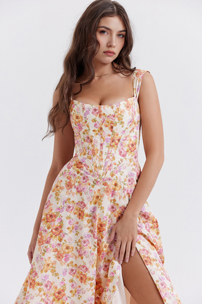 Midikleid Sophie – mit floraler Spitze aus Polyester