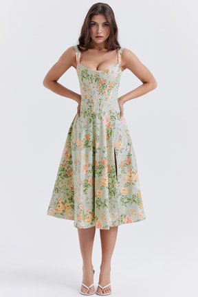 Midikleid Sophie – mit floraler Spitze aus Polyester
