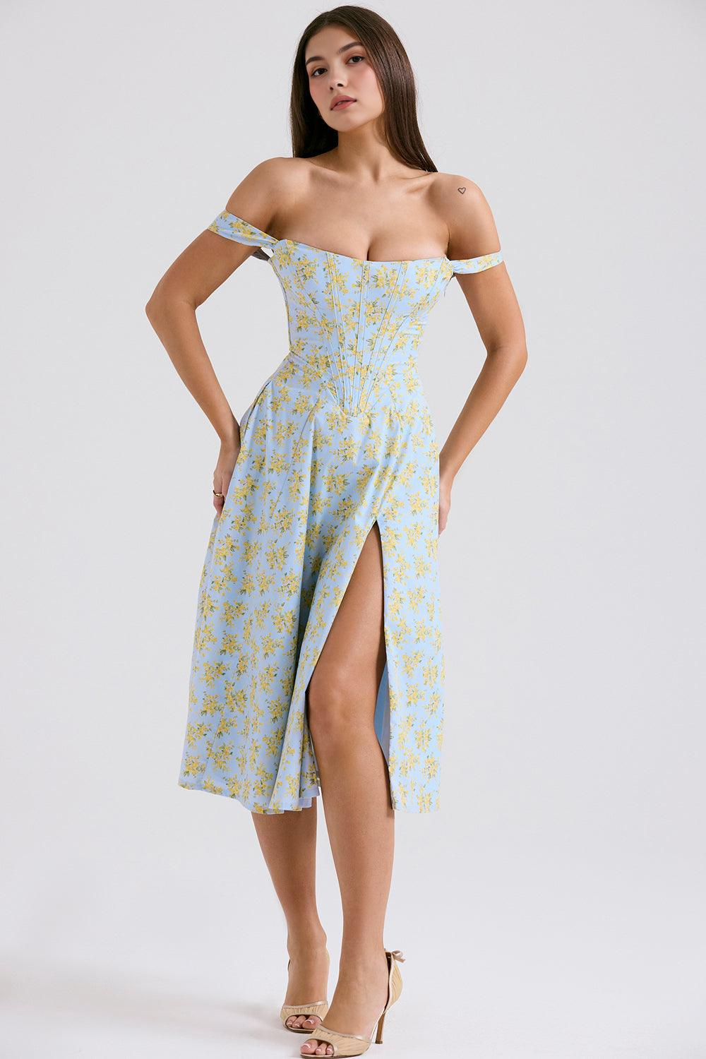 Midikleid Sophie – mit floraler Spitze aus Polyester