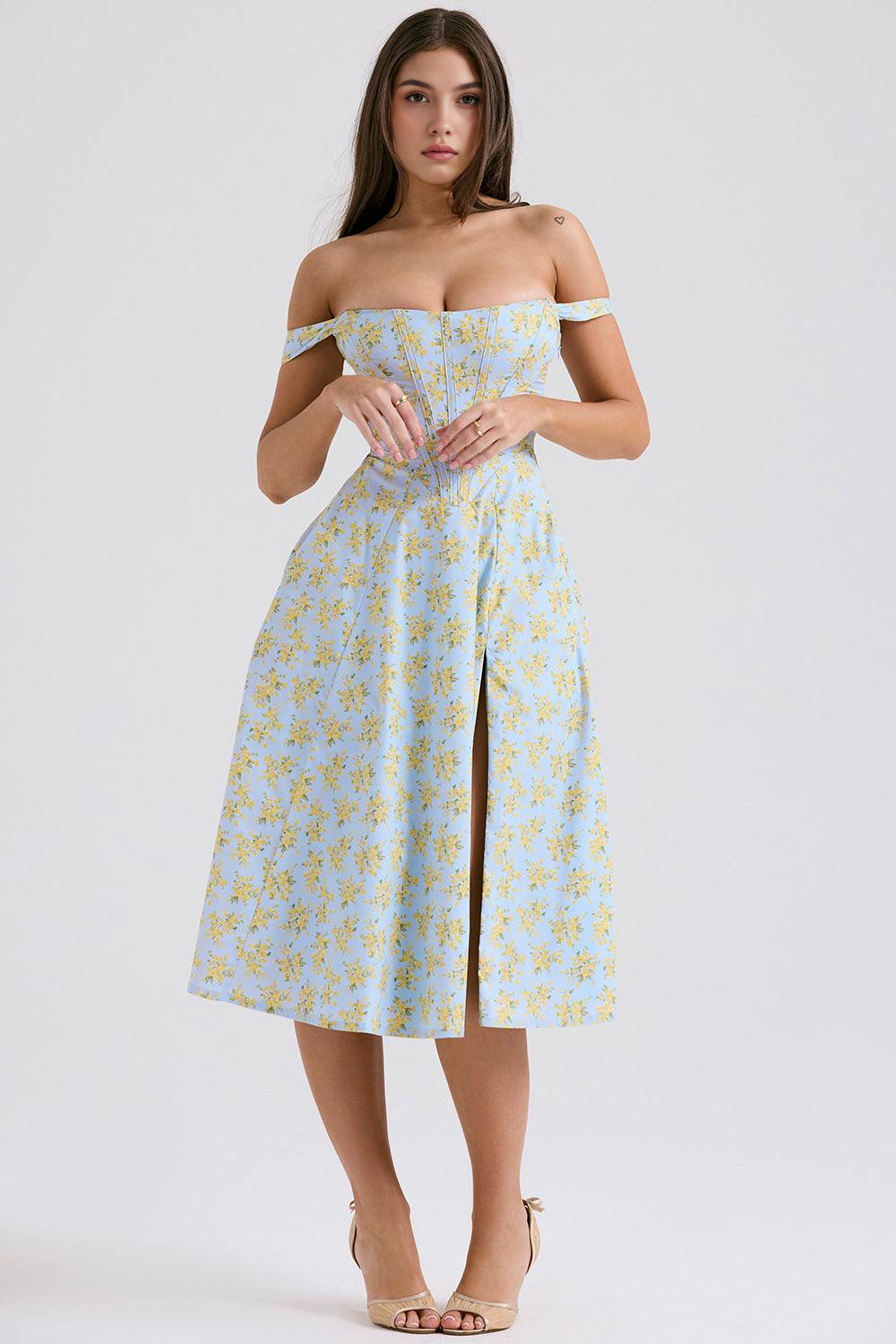 Midikleid Sophie – mit floraler Spitze aus Polyester